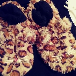 Cheetah  slippers
